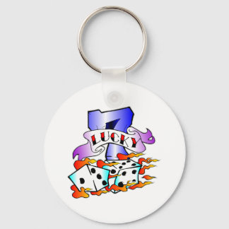 Llavero Lucky 7 & Dice Tattoo
