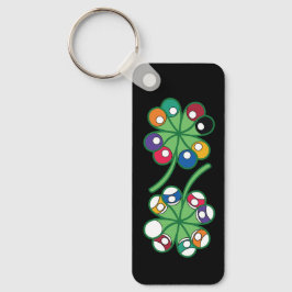 Llavero Lucky Billiards Rectangluar Keychain