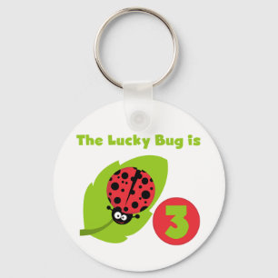 Llavero Lucky Bug 3 Birthday T camisetas y regalos