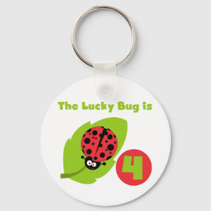 Llavero Lucky Bug 4º Camisetas de cumpleaños y regalos