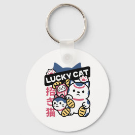 Llavero Lucky Cat Maneki Neko – Japanese Fortune Cat 
