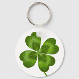 Llavero Lucky Charm Clover Vintage Shamrock Buena Suerte