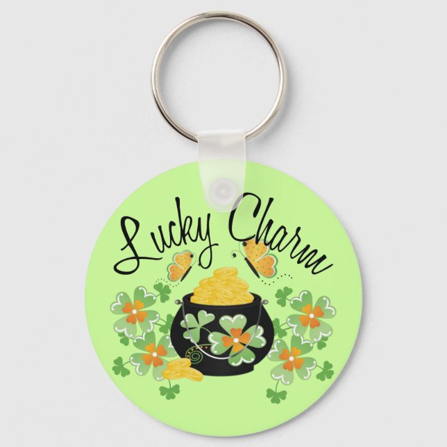 Llavero Lucky Charm Pot of Gold (Anverso)