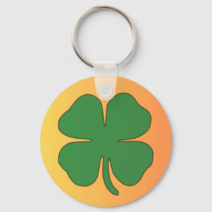 Llavero Lucky Clover Leaf Keychain para la buena fortuna