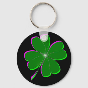 Llavero Lucky Four Leaf Clover