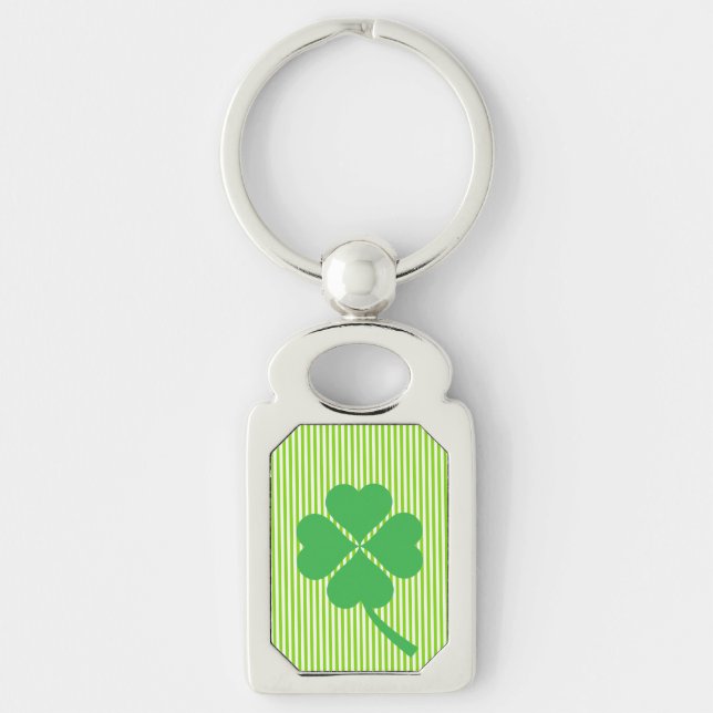 Llavero Lucky Four Leaf Shamrock Design-87906 (Anverso)
