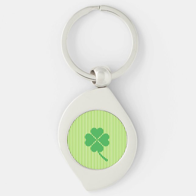 Llavero Lucky Four Leaf Shamrock Design-87906 (Anverso)