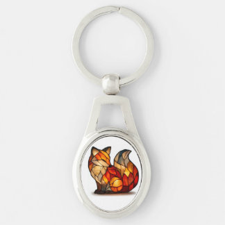 Llavero Lucky Fox Charm Metal Keychain