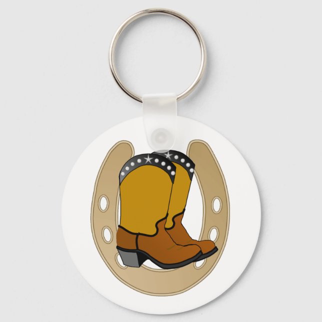 Llavero LUCKY GOLD caballo y botas KEYCHAIN (Anverso)
