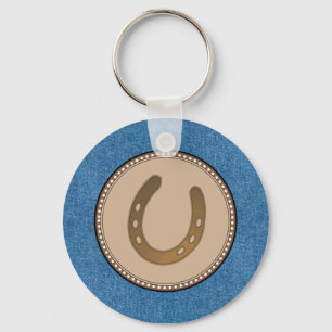 Llavero Lucky Horseshoe Western Keychain
