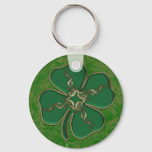 Llavero Lucky Irish Shamrock Keychain