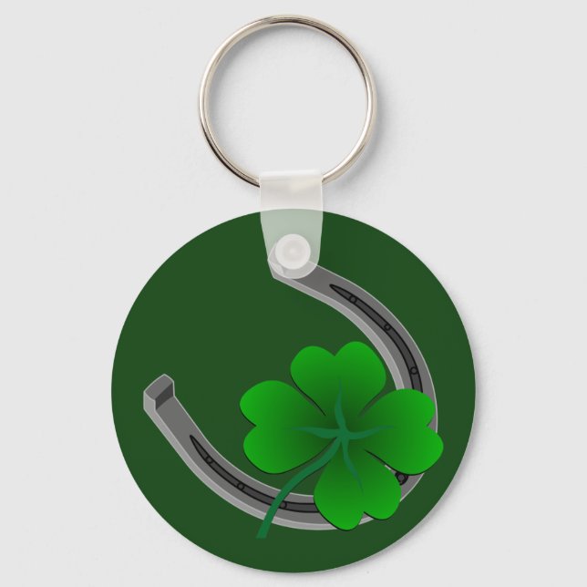 Llavero Lucky Keychain 4 Leaf Clover Key Chain Lucky Gifts (Anverso)