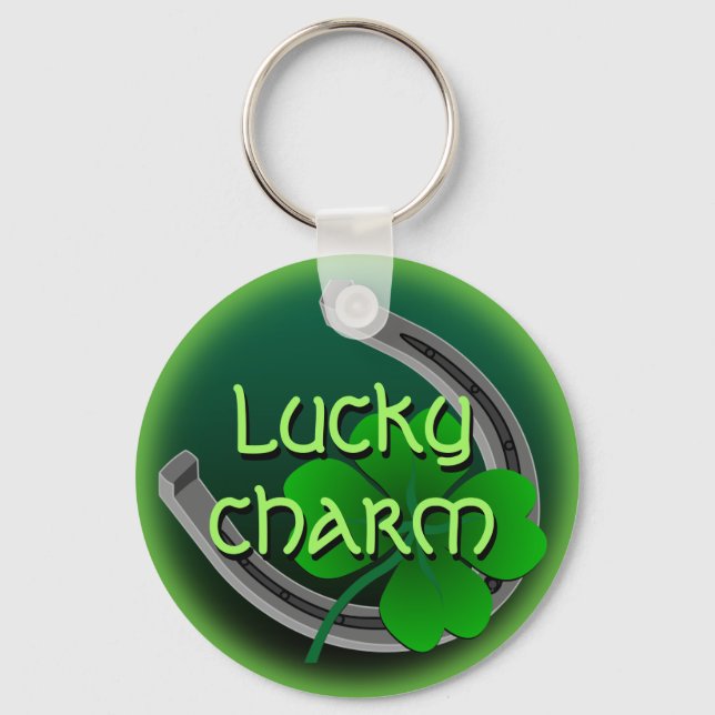 Llavero Lucky Keychain Personalizado Lucky Charm Key Chain (Anverso)