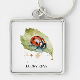 Llavero Lucky Ladybug en Leaf