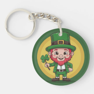 Llavero Lucky Leprechaun and Clover