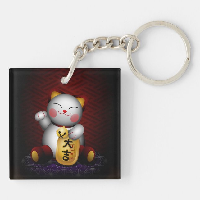 Llavero Lucky Maneki Neko (Atrás)