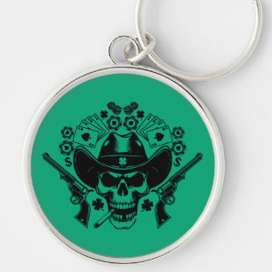 Llavero Lucky Poker Skull
