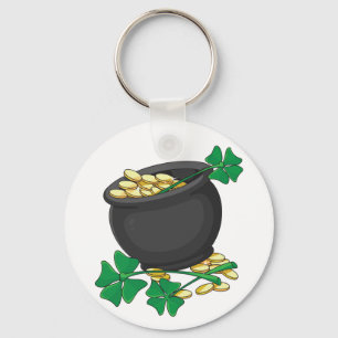 Llavero Lucky Pot of Gold Keychain