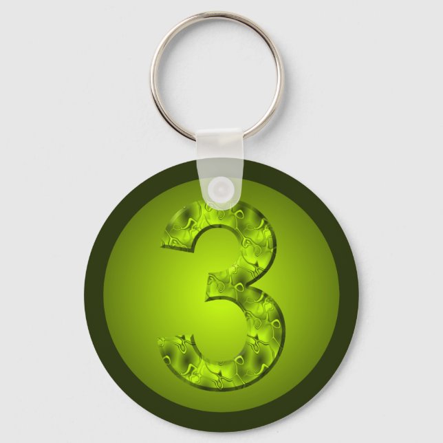 Llavero Lucky Three Nature Llave Verde (Anverso)