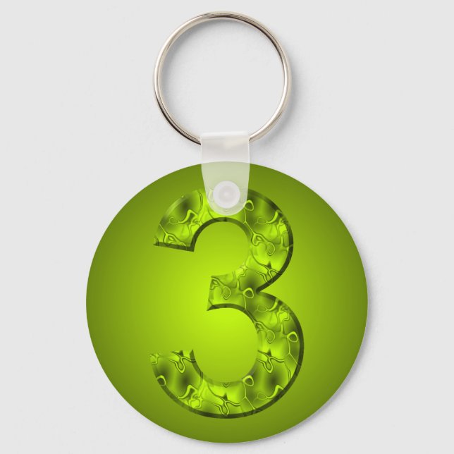 Llavero Lucky Three Nature Magic Key Ring Green (Anverso)