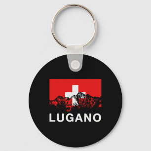 Llavero Lugano Suiza Bandera Suiza