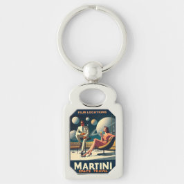 Llavero Lugares de películas de Martini Space Travel Poste