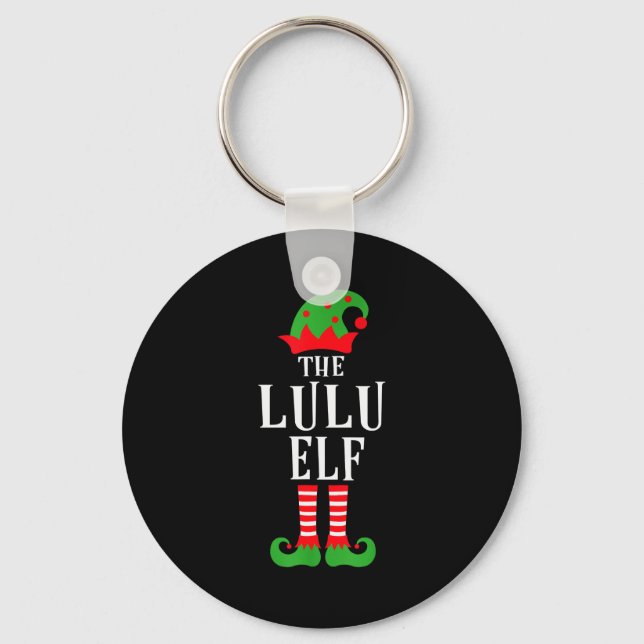Llavero Lulu Elf Family Matching Group Christmas Gift Funn (Anverso)