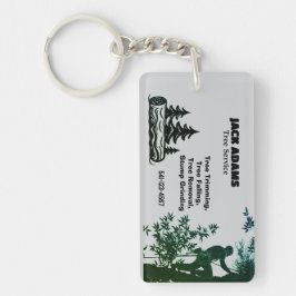 Llavero Lumberjack Tree Service Business Card