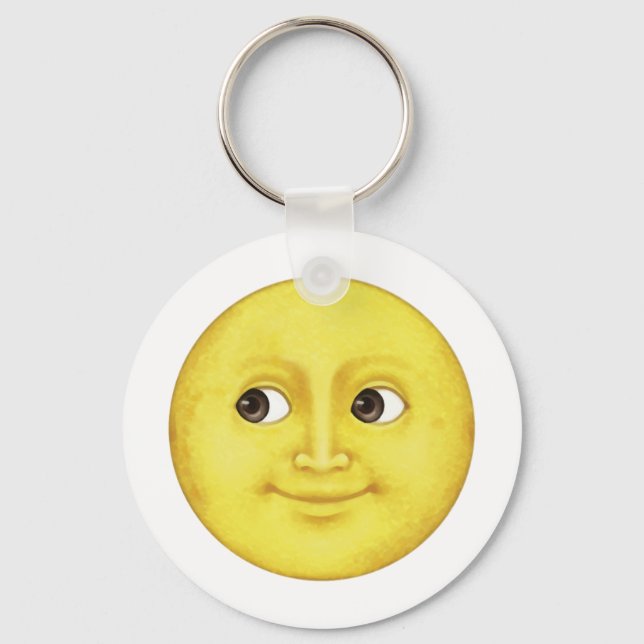 Llavero Luna Amarilla - Emoji (Anverso)