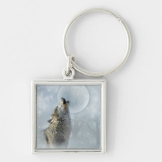 Llavero Luna azul del lobo