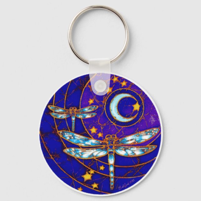 Llavero luna de libélula (Anverso)