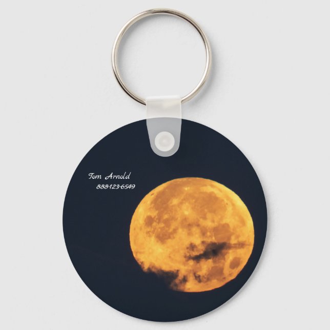 Llavero Luna Dorada | Información personal (Anverso)