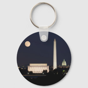 Llavero Luna sobre Washington DC