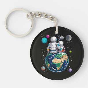 Llavero Luna y astronauta