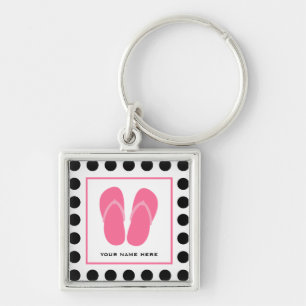 Llavero Lunar y flips-flopes rosados