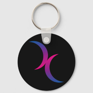 Llavero Lunas dobles bisexuales