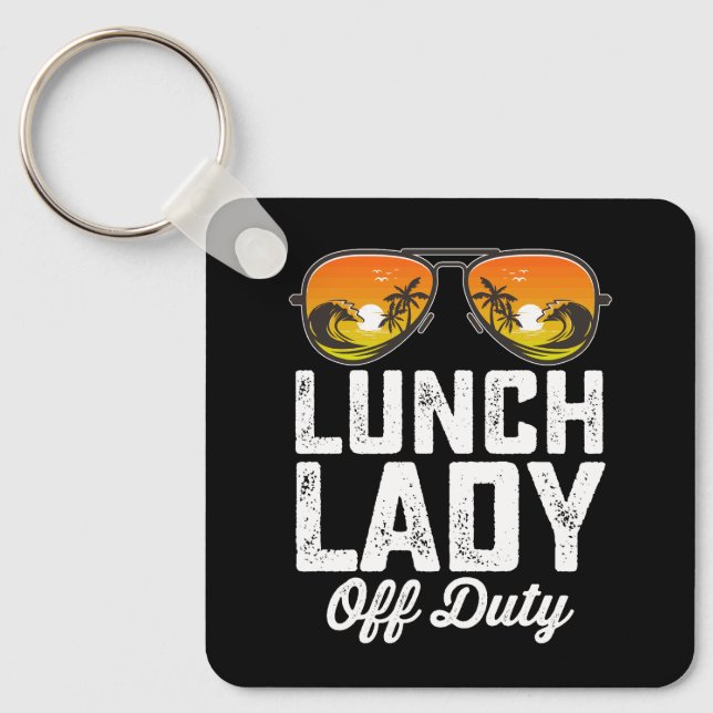 Llavero Lunch Lady Off Duty Gafas De Sol El Día De La Escu (Anverso)