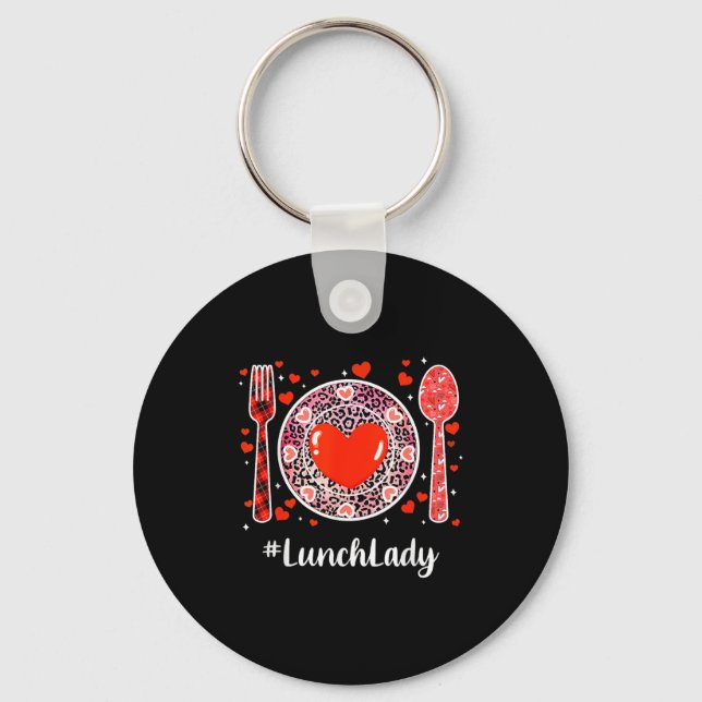 Llavero #lunchlady Lunch Lady Women Matching Happy Valenti (Anverso)