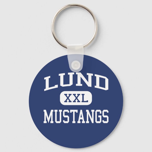 Llavero Lund - Mustangs - Lund High School - Lund Nevada (Anverso)
