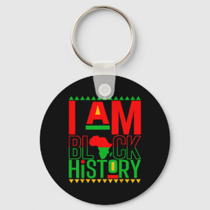 Llavero Lunes de la historia negra afroamericana negra soy