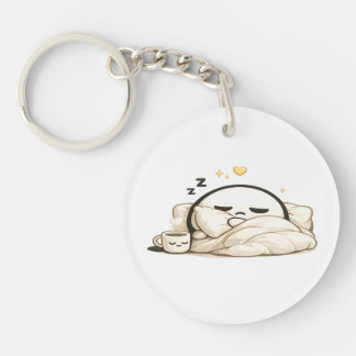 Llavero Lunio Soñoliento Café Cozy de la Mañana - Kawaii A