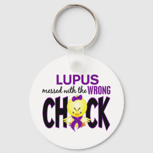 Llavero Lupus ensuciado con el polluelo incorrecto