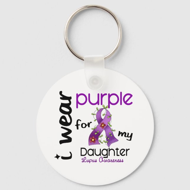 Llavero Lupus I VOSO PURPLE PARA MI HIJA 43 (Anverso)