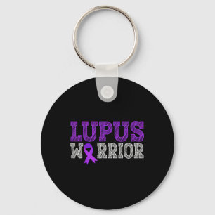 Llavero Lupus Warrior Purple Ribbon Lupus Awareness Mes