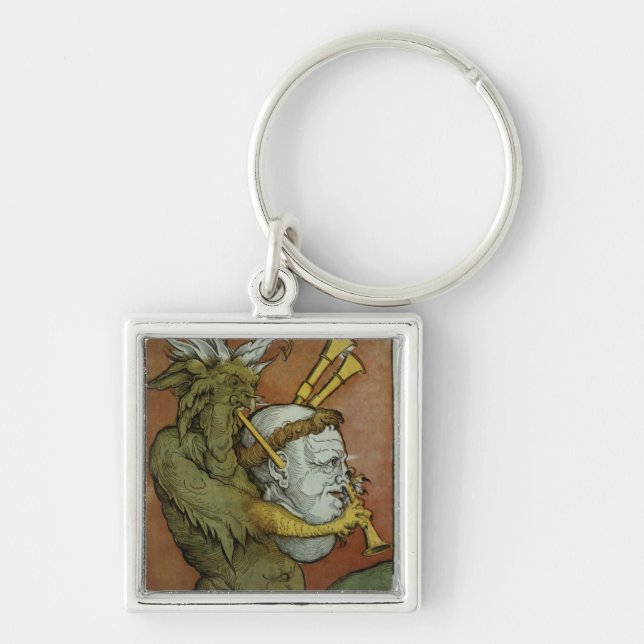 Llavero Luther como las gaitas del diablo, c.1535 (Frente)