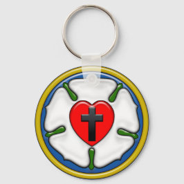 Llavero Luther Rosa Grabado en relieve-Look