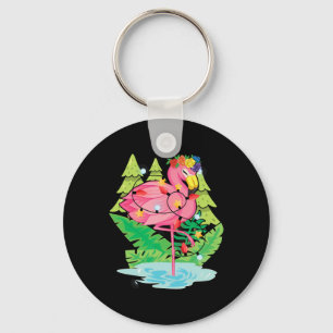 Llavero Luz de Navidad Animal Pájaro Tropical Flamenco Nav