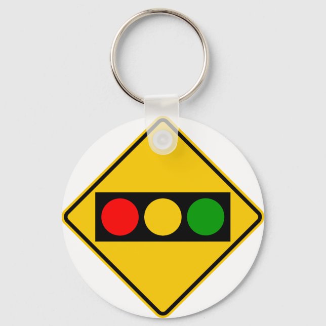 Llavero Luz de tráfico por delante del Rótulo de la autopi (Anverso)
