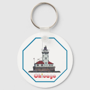 Llavero Luz del puerto de Chicago