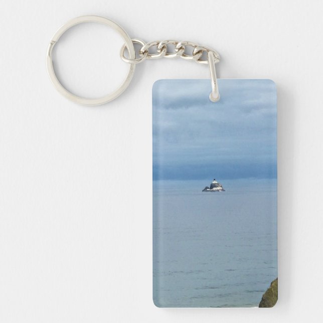 Llavero Luz del rock de Tillamook, Costa de Oregón (Frente)